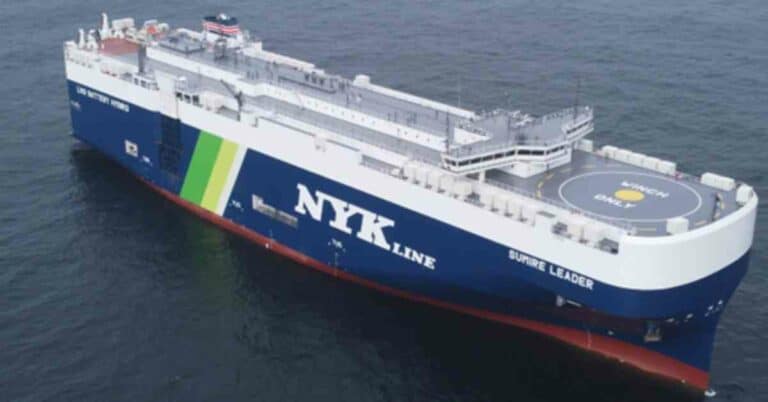 NYK Launches Sixth LNG-Fueled Pure Car And Truck Carrier