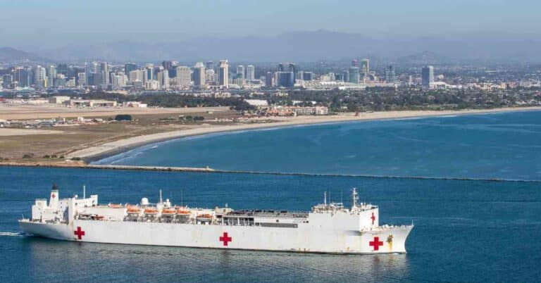 U.S Navy Hospital Ship USNS Mercy Departs For Pacific Partnership 2024-1