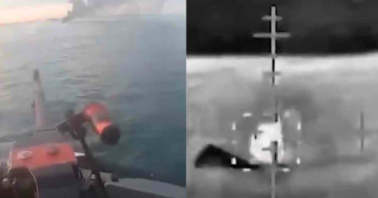 Video: Israeli Navy Fires Machine Gun At Hamas Boat in Raw Video