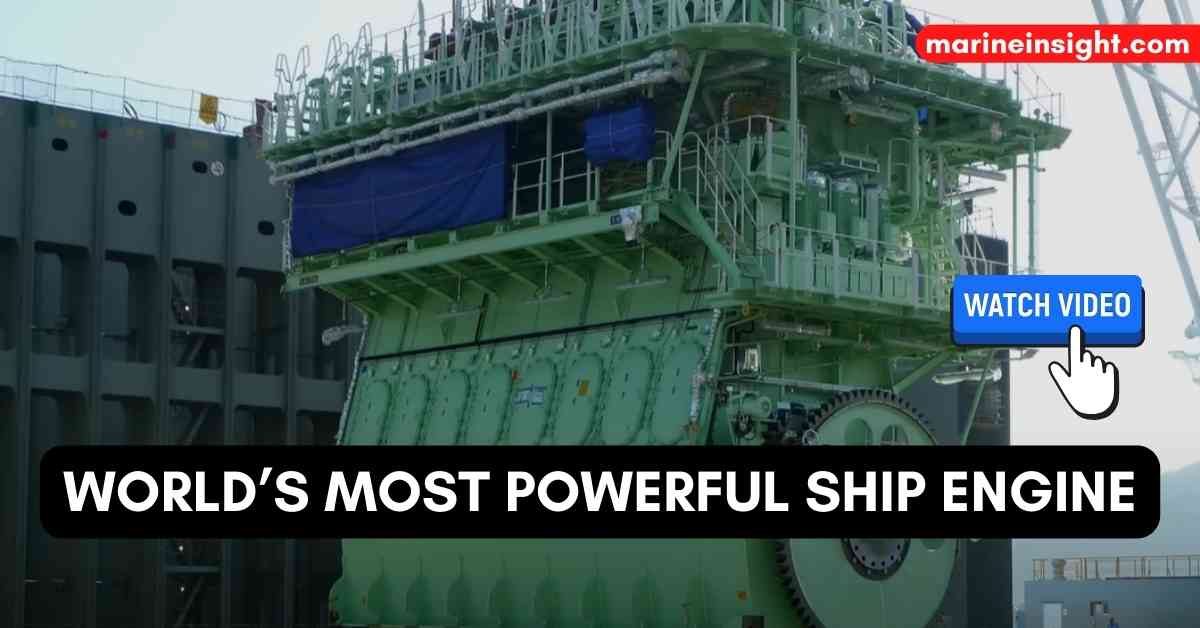 Video The World’s Most Powerful Ship Engine