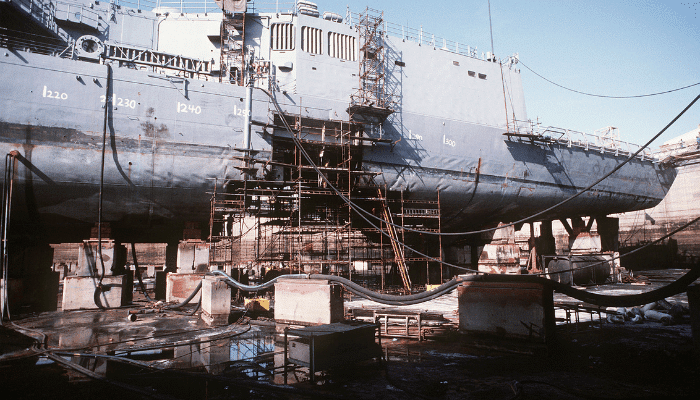 Bath Iron Works shipyard