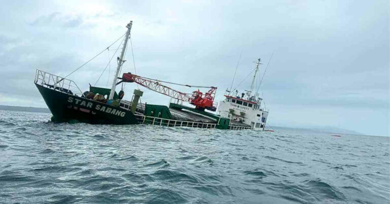 PCG Rescues 13 Crew Members From Listing Cargo Ship Due To Heavy Storm