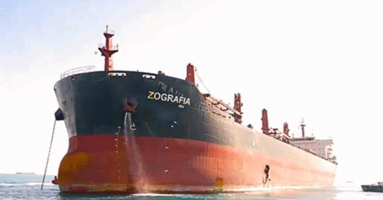 Bulk Carrier “Zografia” Repaired By SCA After Houthi Missile Attack