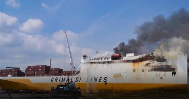 Cargo Ship Officer Breaks Down Over Deaths Of 2 Firefighters In Blaze Onboard Vessel