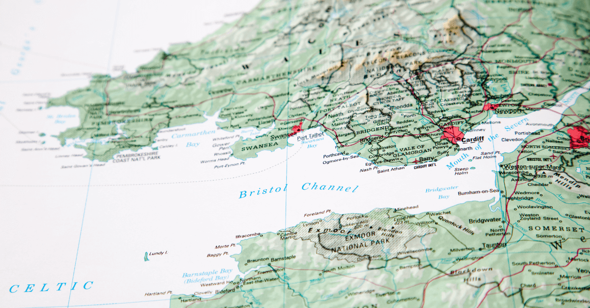 Bristol channel map