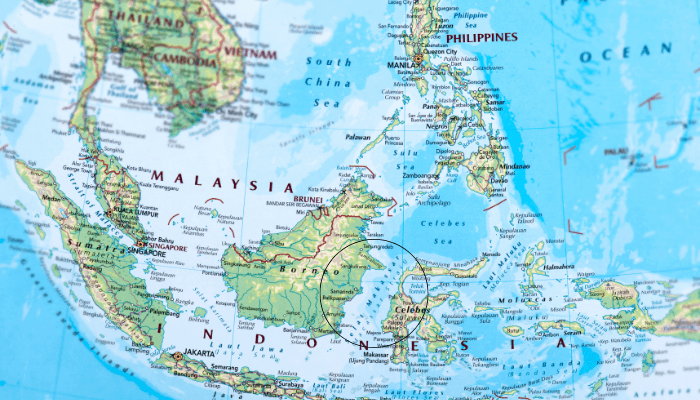 Makassar Strait map