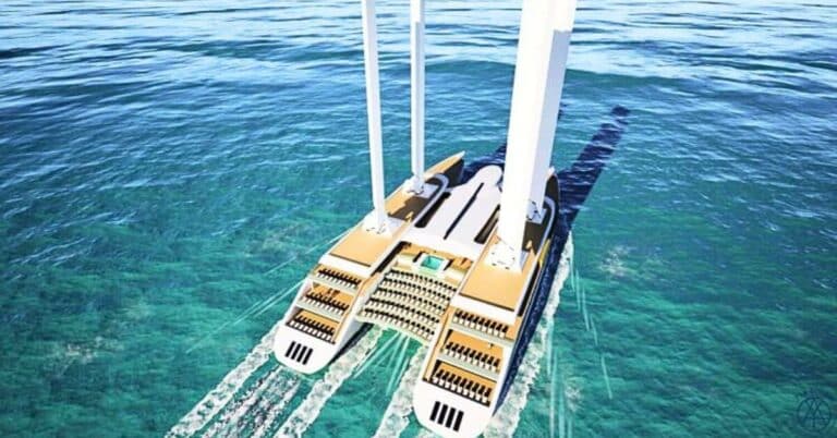 YSA Design Unveils Sail-Powered Catamaran Cruise Ship Concept “Seabreeze”
