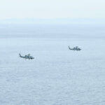 2 Japanese Navy Helicopters Collide & Crash In The Pacific Ocean, 1 Dead 7 Missing