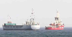 A 3-ship Convoy Leaves Cyprus’s Larnaca Port for Gaza with 400 tonnes of food & Aid