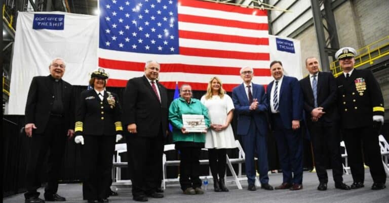 U.S Navy Celebrates Keel Laying of First Constellation Class Frigate, the Future USS Constellation