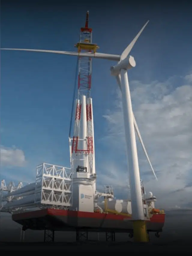 First US-built Wind Turbine Installation Vessel, The Charybdis, Launched