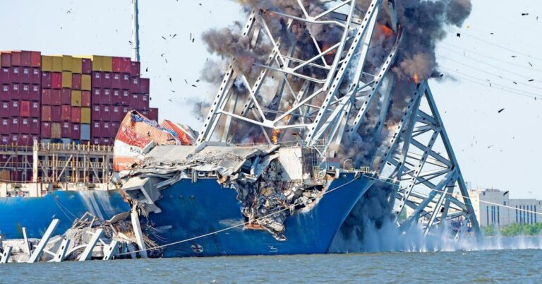 Baltimore Salvage Crew To Refloat Crashed MV Dali Ship Blocking One Of The Busiest Ports In U.S.