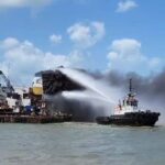 Decommissioned Oil Tanker Catches Fire Off Trinidad, No Injuries reported