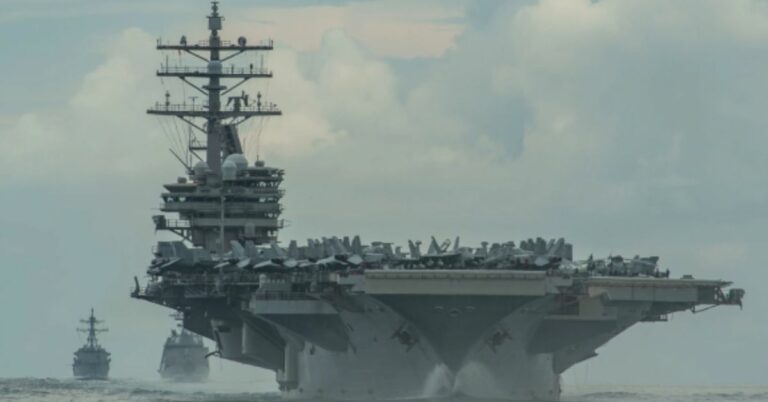 U.S Navy Aircraft Carrier Ronald Reagan Leaves Japan Home Port After 9 Years
