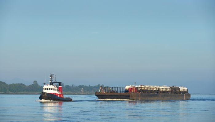 oil barge or tank barge