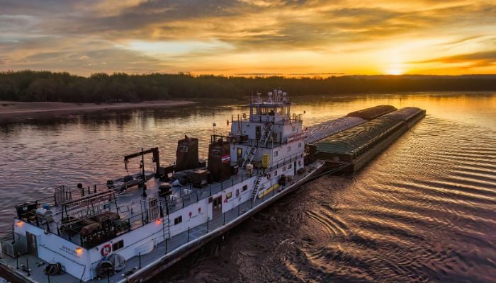 covered barge