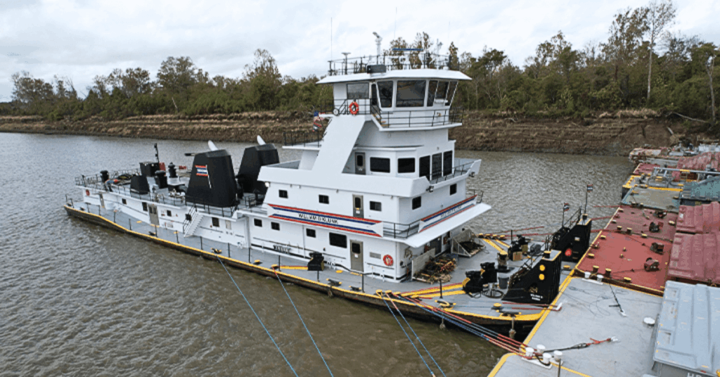 Pilot On Phone Crashes Tow Into Moored Barges On Mississippi River, Says NTSB