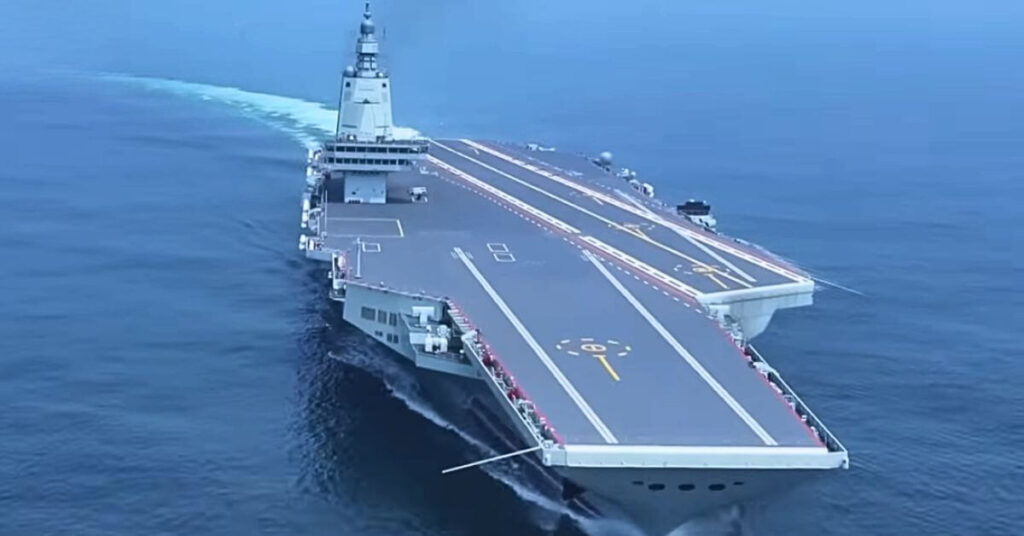 China’s Most Advanced Aircraft Carrier Sails Through Taiwan Strait During Sea Trials