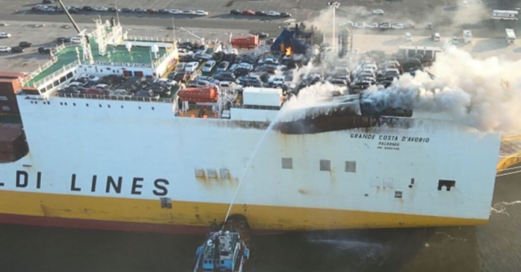 NTSB Issues Safety Alert For Land-Based Firefighters Responding To Marine Vessel Fires