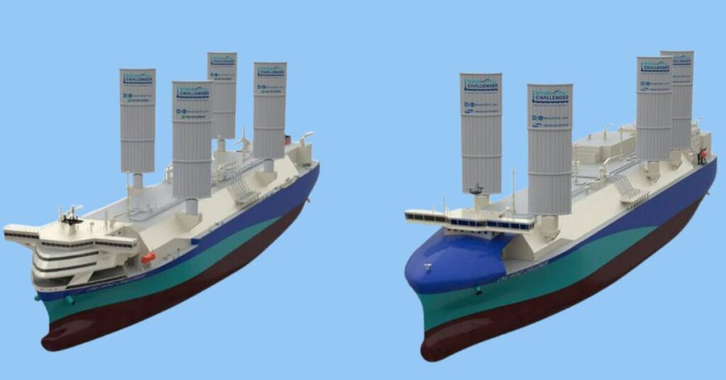 MOL Secures Design Approval For LNG Carrier With Four Wind Challenger Sails