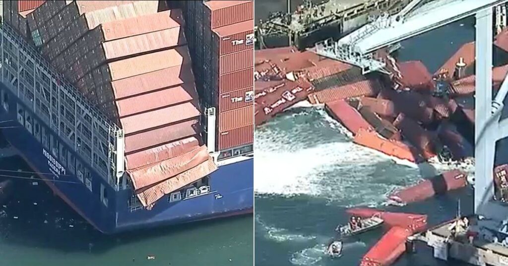 Video: Nearly 70 Shipping Containers Topple From Cargo Ship At Port Of Long Beach
