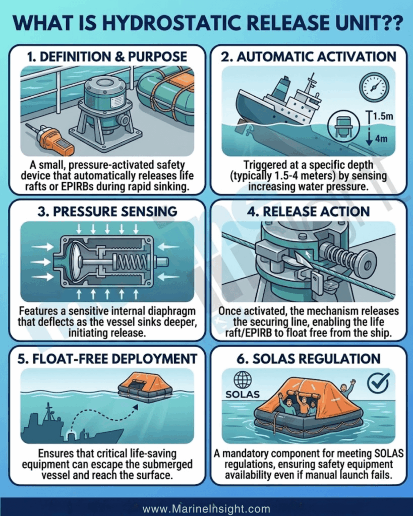 Hydrostatic Release Unit