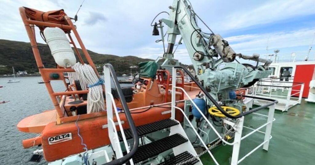 Fast Rescue Craft Damaged Beyond Repair After Falling During Training Exercise