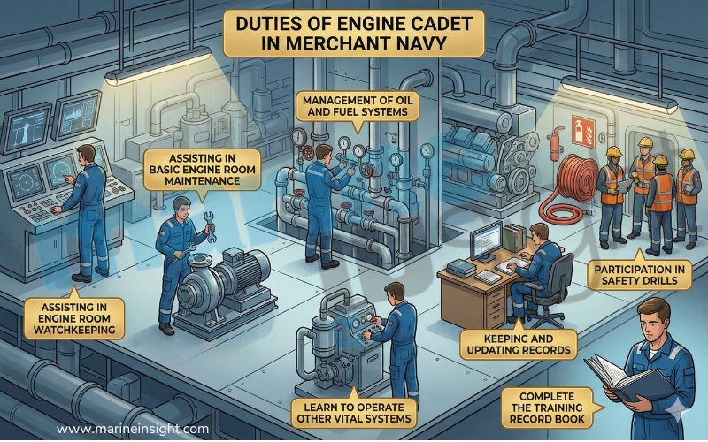 Duties of Engine Cadet