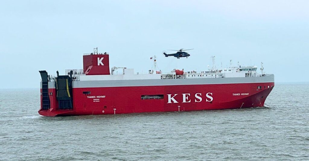 Engine Room Fire Leaves Car Carrier Disabled Off Germany’s North Sea Coast