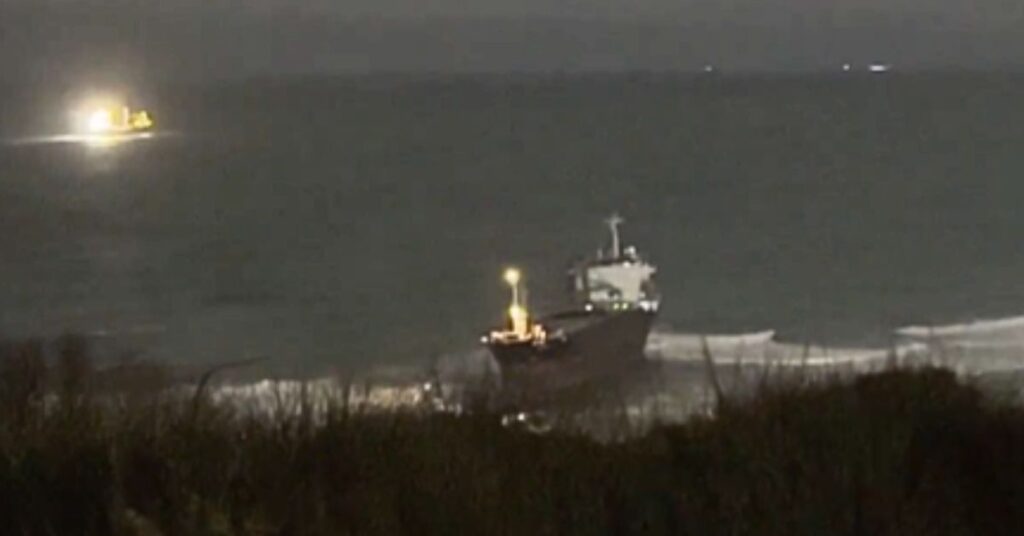 Cargo Ship Runs Aground Off Istanbul’s Bosphorus Strait