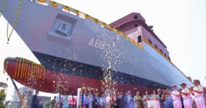 Indian Navy Launches Its Newest & Most Advanced Cadet Training Vessel "Krishna"
