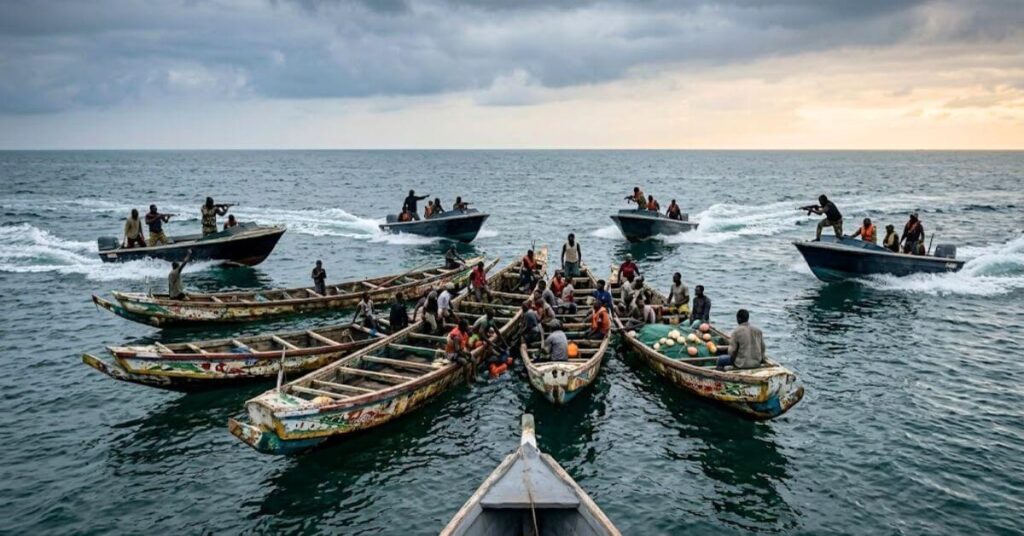 Ghana Navy Rescues 71 Fishermen After Armed Pirates Attack Their Boats