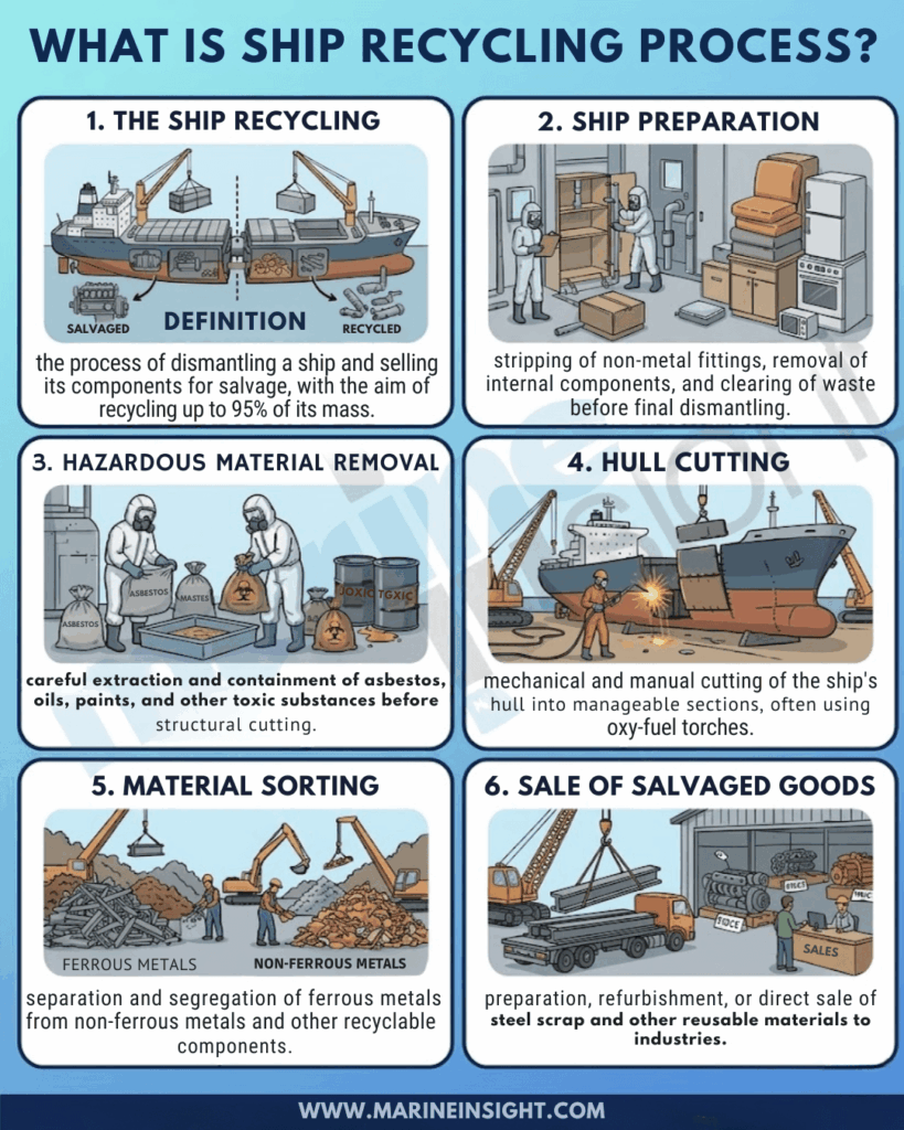 what is ship recycling process