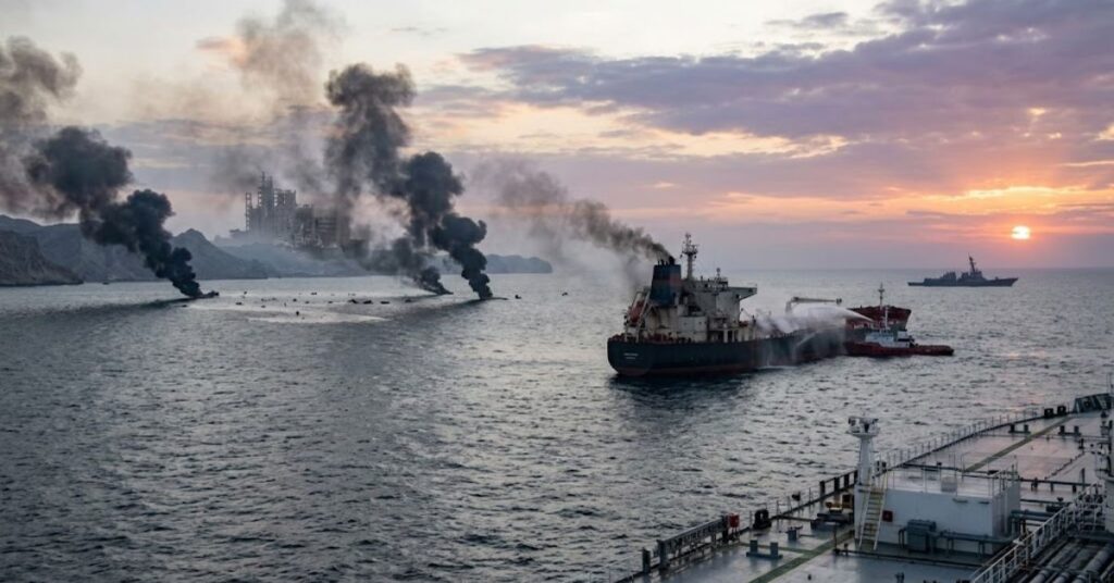 US Navy damages iranian navy ships in Hormuz