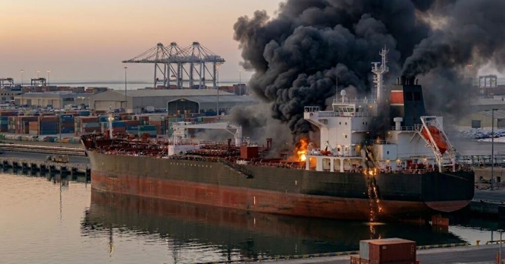 Fire Erupts On U.S.-Flagged MT Stena Imperative After Suspected Iranian Strike In Bahrain, One Killed