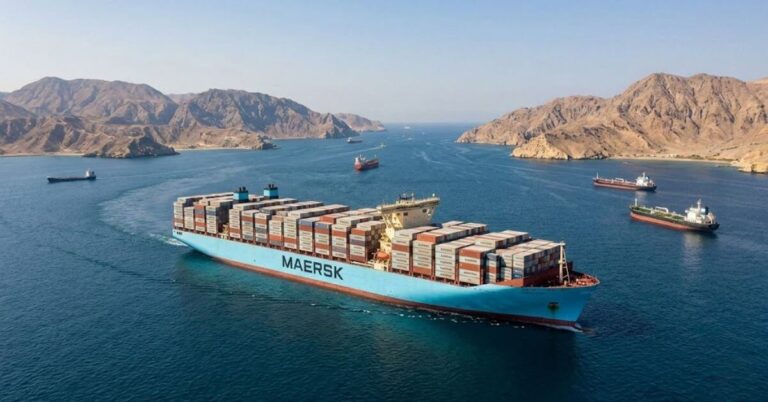 Shipping Giant Maersk Suspends All Vessel Transits Through Strait Of Hormuz After Ship Attacks