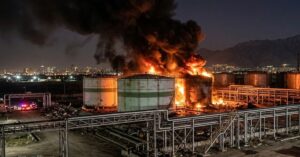Video: Israel Strikes Multiple Oil Storage Facilities In Tehran, Massive Fires Erupt