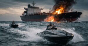 Naval Drone Attacks Strike Two Oil Tankers In Gulf, Expose New Risk To Strait Of Hormuz Shipping
