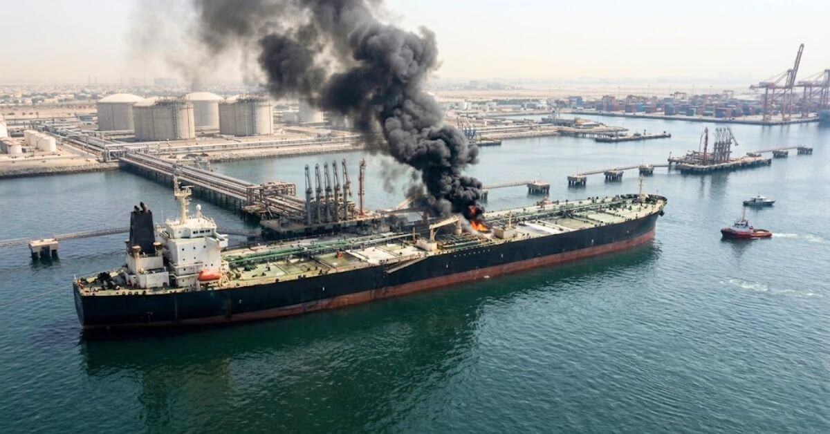 tanker fire