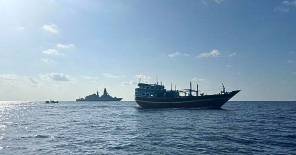 EUNAVFOR ATALANTA Forces Pirates To Abandon Hijacked Iranian Dhow Off Somalia Coast