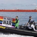 Russian Warship Orders Greenpeace Activists To Stay Away From Sanctioned Oil Tanker In Baltic Sea