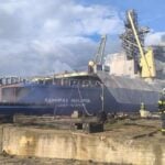 Russia’s 20,000-Ton Icebreaker Admiral Makarov Catches Fire During Repairs At Kronstadt Shipyard