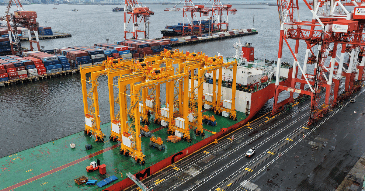 Crane At Manilla Harbor