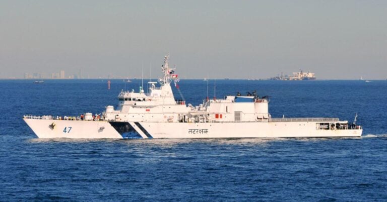 Indian Coast Guard Intercepts Vessel Suspected Of Oil Smuggling Off Mumbai