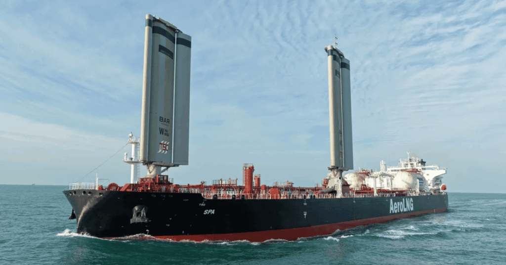 Four Maritime Giants Team Up To Develop One-Of-Its Kind Wind-Assisted LNG Carrier