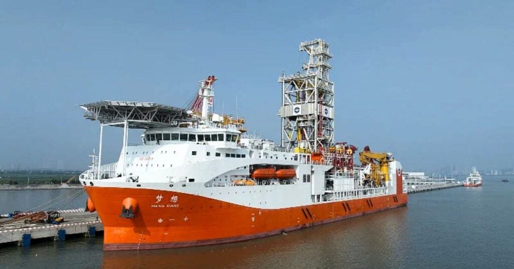 China’s Deep-Sea Drilling Ship Mengxiang Reaches Record Depth In South China Sea