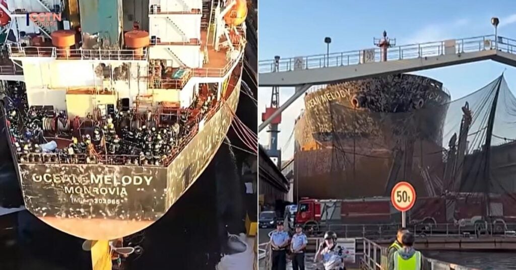 China Opens Probe Into Deadly Cargo Ship Fire That Killed 25 At Qingdao Shipyard