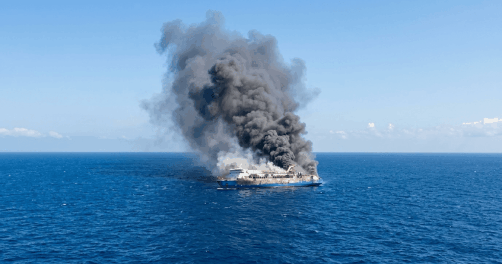 ferry indonesia fire