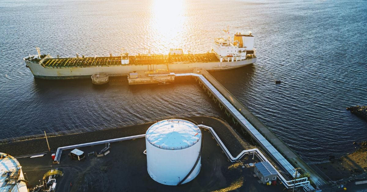 tanker at port