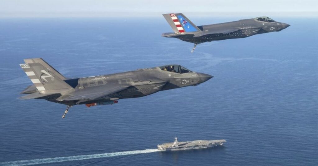 US Navy’s F-35C Lightning II Stealth Fighter Makes First Arrested Landing On Ford-Class Aircraft Carrier